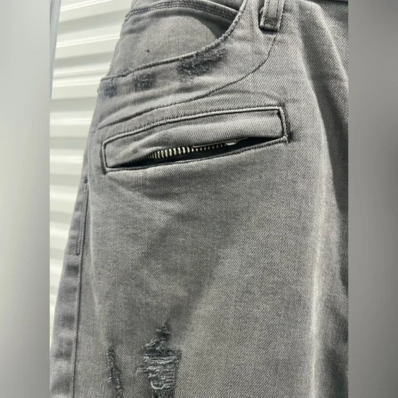 Hudson gray “The Blinder Biker” jeans size 38